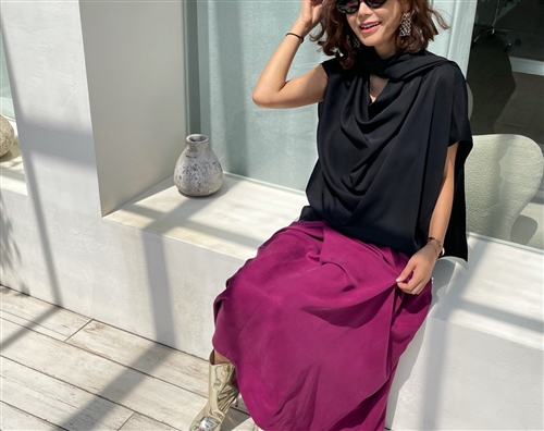 Black JIL Blouse (will ship within 1~2 weeks)