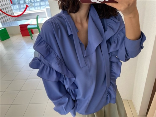 Purple Isabel Blouse (will ship within 1~2 weeks)