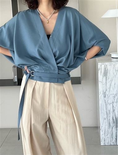 Blue Balen Blouse Cardigan  (will ship within 1~2 weeks)