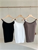 Cap Sleeveless Top (Black/White/Brown)  (will ship within 1~2 weeks)