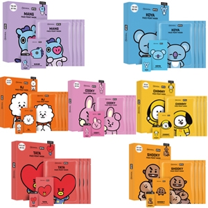 MEDIHEAL ë©”ë””íž BT21 ë§ ì½”ì•¼ ì•Œì œì´ ì¿ í‚¤ ì¹˜ë¯¸ íƒ€íƒ€ ìŠˆí‚¤ íŽ˜ì´ìŠ¤ í¬ì¸íŠ¸ ë§ˆìŠ¤í¬ 4ë§¤ì”© BTS ë°©íƒ„ì†Œë…„ë‹¨