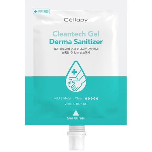 (10Packs) Cellapy Cleantech Gel Derma Sanitizer 25ml * 10pack