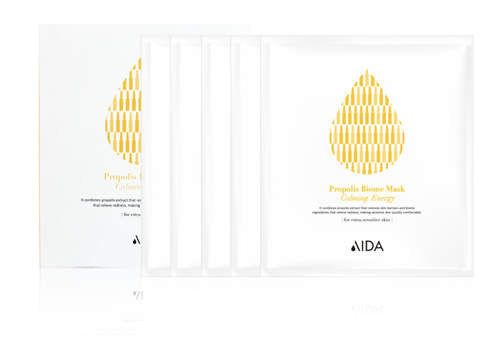 AIDA Cosmetic Propolis Calming Mask Pack 1Box(5sheets)