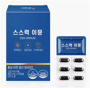 Kukje Pharm SSR Immun Red Ginseng, Zinc, Folic Acid, Vitamin E for Women and Men 30capsule