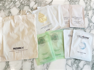 (100set Only) SPA DAY Masks 8pcs + Pouch