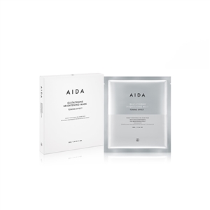 (108 Sheets) AIDA Cosmetic Glutathione Brightening Mask Toning Effect (4 mask sheets)*27Boxes