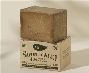 Alepia Authentic Aleppo Soap 40% Laurel Syria