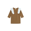 Brown Pure Frill Dress (7ho(4T))