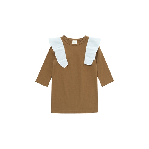 Brown Pure Frill Dress (7ho(4T))