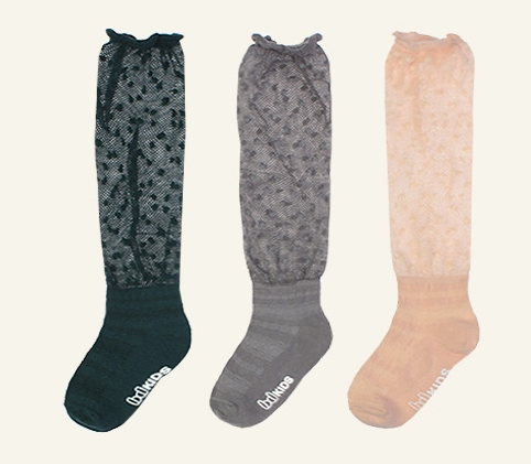 Pink Lace Knee Socks (6~7T)