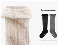 Ivory Lace Knee Socks (6~7T)