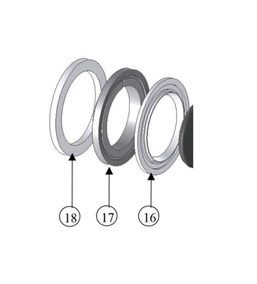 PLATE SEAL KIT FOR PEROLO 2" FLANGED TANKFLY BUTTERFLY VALVE