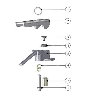 HANDLE KIT FOR PEROLO 2" FLANGED/THREADED TANKFLY MKI BUTTERFLY VALVE