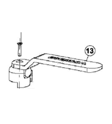 HANDLE KIT - PEROLO 1-1/2" FLANGED ATCO AIRLINE BALL VALVE - OLD STYLE