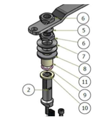 SPINDLE KIT - PEROLO DN40 / DN50 / DN50X80 ATCO BALL VALVE