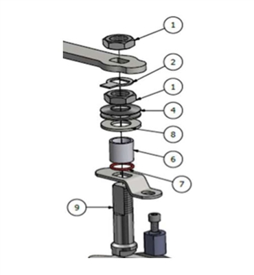 SPINDLE KIT - PEROLO DN80 BALL VALVE