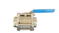 1-1/2" NPT INLINE BALL VALVE - 316SS - 3 PIECE