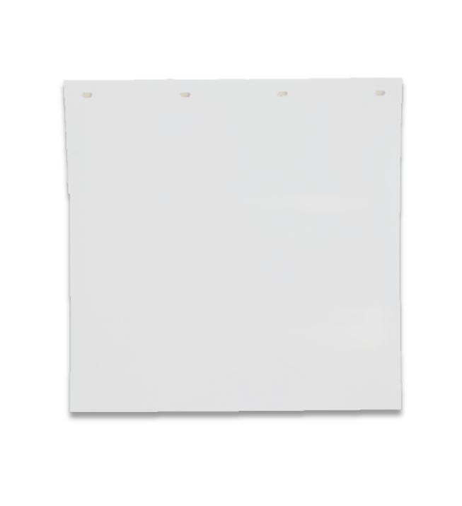 24" X 24" WHITE PLASTIC MUD FLAP