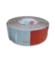 2" WHITE AND RED REFLECTIVE TAPE