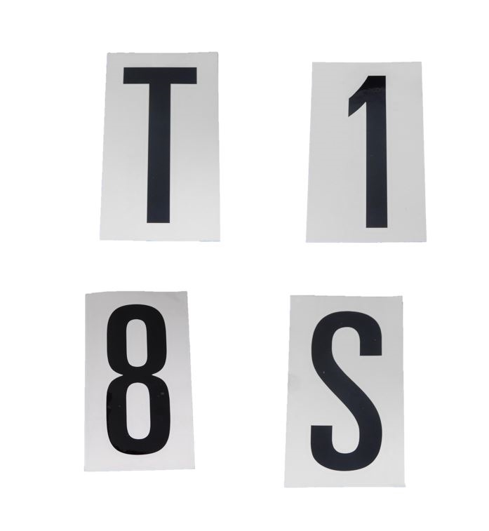 FREE STANDING - Letters & Numbers