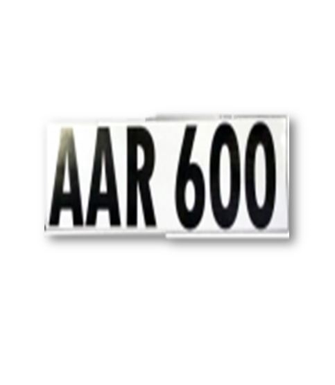 "AAR 600" DECAL - 2" LETTERS