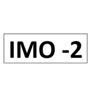 "IMO 2" DECAL - 2" LETTERS