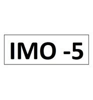 "IMO 5" DECAL - 2" LETTERS