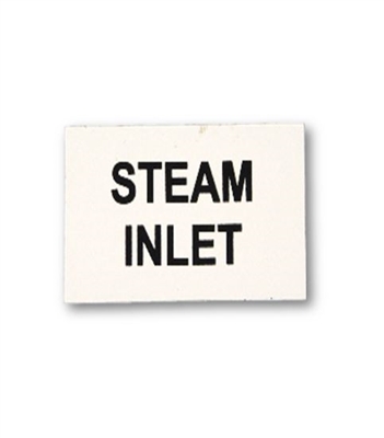 "STEAM INLET" DECAL