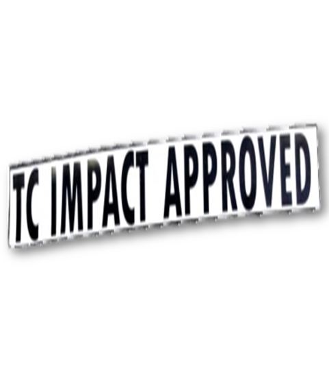 "TC IMPACT APPROVED" DECAL - 2" LETTERS