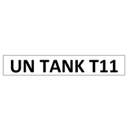 "UN TANK T11" DECAL - 2" LETTERS