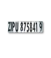 OWNER'S UNIT NUMBER DECAL - CUSTOM - 4" LETTERS