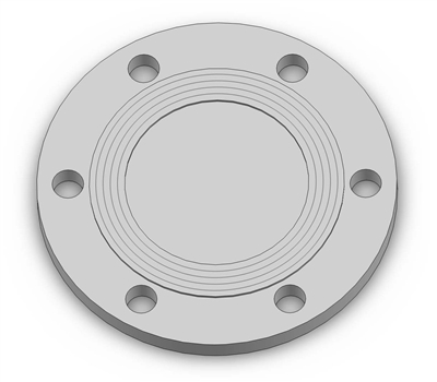 2-1/2" 6 HOLE SRV BLIND FLANGE - 316SS