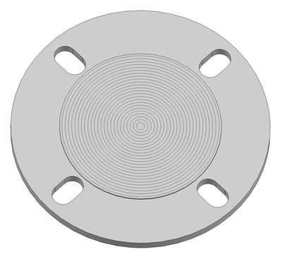 3" 4 HOLE SLOTTED BLIND FLANGE - 304SS