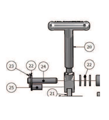 HANDLE KIT - PEROLO 3" NEATFLOW FOOT VALVE MK3