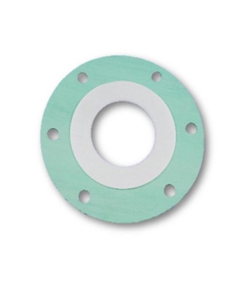 3" 6 HOLE OFFSET FLANGE GASKET - PTFE ENVELOPE