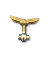 58MM SWINGBOLT ASSEMBLY - 16MM PIVOT PIN - SS WITH BRASS WING NUT