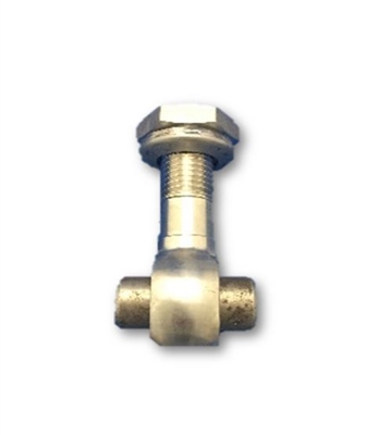 58MM SWINGBOLT ASSEMBLY WITH HEX NUT - 16MM PIVOT PIN - SS