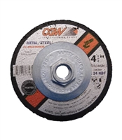 4.5" X 5/8"-11 GRINDING WHEEL - 24 GRIT - 1/4" THICK