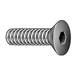 0-80X3/16  Flat Socket Cap Screw - Alloy Black