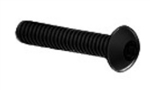 4-40 X 1/2 BUTTON HEAD SOCKET CAP SCREW STAINLESS STEEL BLACK OXIDE