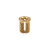 260-332-BR | E-Z Pressâ„¢ Threaded Insert for Plastic - Flanged - Brass - 10-32 [25 PER BOX]