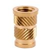 FL-420-HI | E-Z Sonicâ„¢ Threaded Insert for Plastic - Straight - Flanged - 1/4-20 [50 PER BOX]