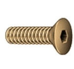 8-32 X 1 FLAT HEAD SOCKET CAP SCREW BRASS