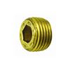 HOLO-KROMEÂ® 11106 | 3/8-18 X 13/32 X 7/8 TPF BRASS FLUSH SOCKET PRESSURE PLUG DFAR [100 PER BOX]