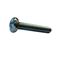 10-24 X 5/8 Combo (Slotted/Phillips) Pan Machine Screw Steel Zinc