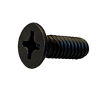 M2.5 X 0.45 X 4MM Phillips Flat Machine Screw Stainless Steel Black Oxide