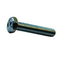 10-32 X 3/8 Phillips Indented Hex Machine Screw Steel Zinc