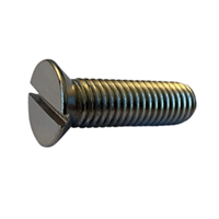 10-24 X 1-1/4 Slotted Flat 82D Machine Screw Stainless Steel