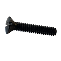 6-32 X 3/4 Slotted Oval Machine Screw Steel Black Oxide