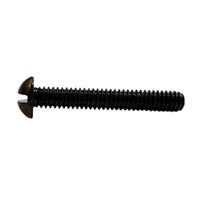 2-56 X 1/4 Slotted Round Machine Screw Steel Black Zinc